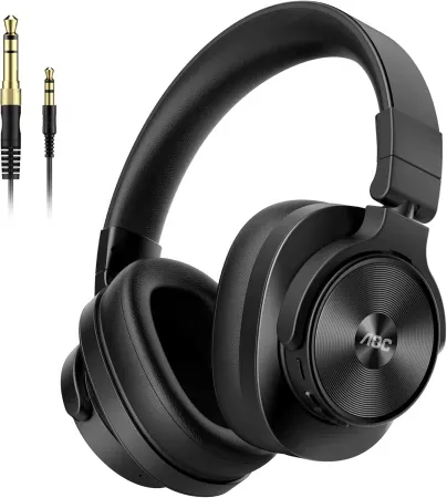 AOC Wired and Bluetooth Over Ear DJ Studio Monitor Headphones