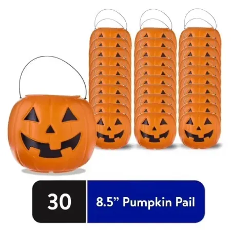 Way To Celebrate 30-Count 8" Jack-o'-Lantern Pumpkin Buckets