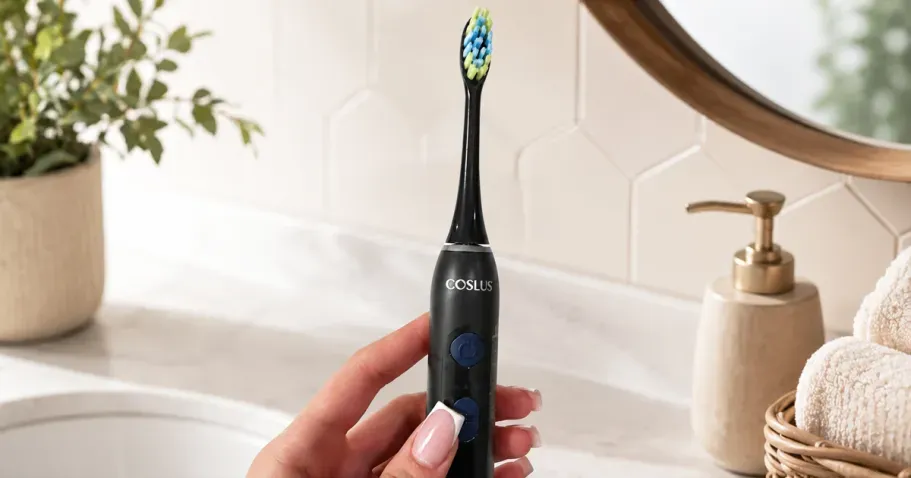 COSLUS Electric Toothbrush w/ 4 Heads