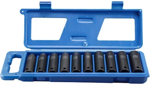 JobSmart 1/2 in. Drive Deep Impact Socket Set 10-Piece