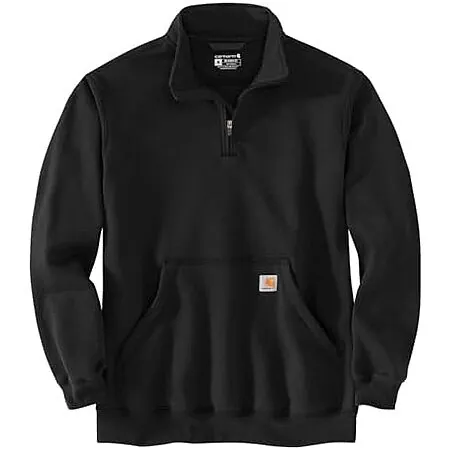 Carhartt Men's Marquette 1/4-Zip Mock-Neck Sweatshirt (Black)