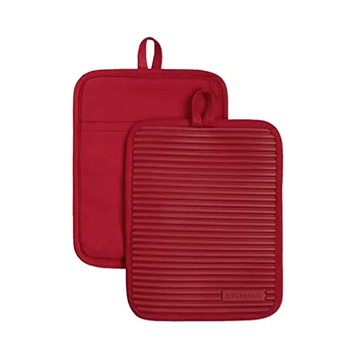 KitchenAid Ribbed Soft Silicone Pot Holder 2-Pack