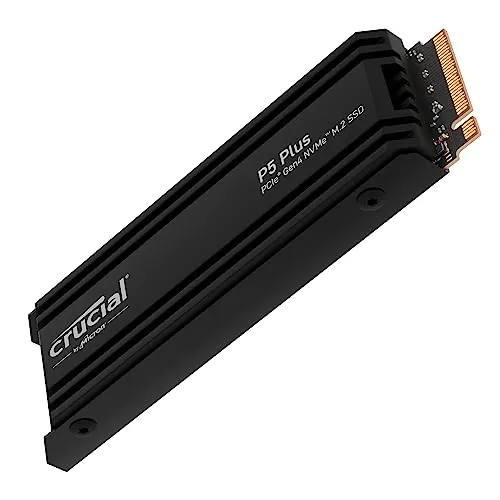 Crucial P5 Plus 2TB Gen4 NVMe M.2 SSD with Heatsink