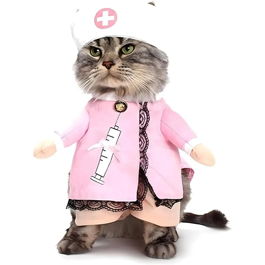 Nacoco Nurse Halloween Costume for Dogs and Cats