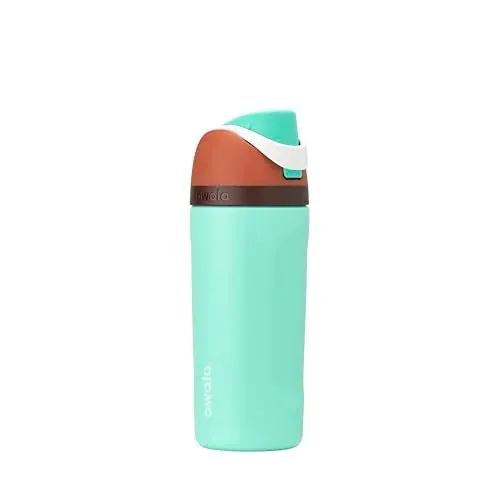 Owala Kids FreeSip Insulated Stainless Steel Water Bottle with Straw (Mint Chocolate)