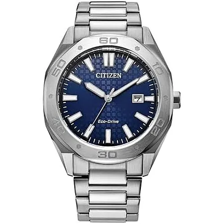 Citizen 41mm Men's Eco-Drive Sport Casual Odyn Stainless Steel Watch (Blue Dial)
