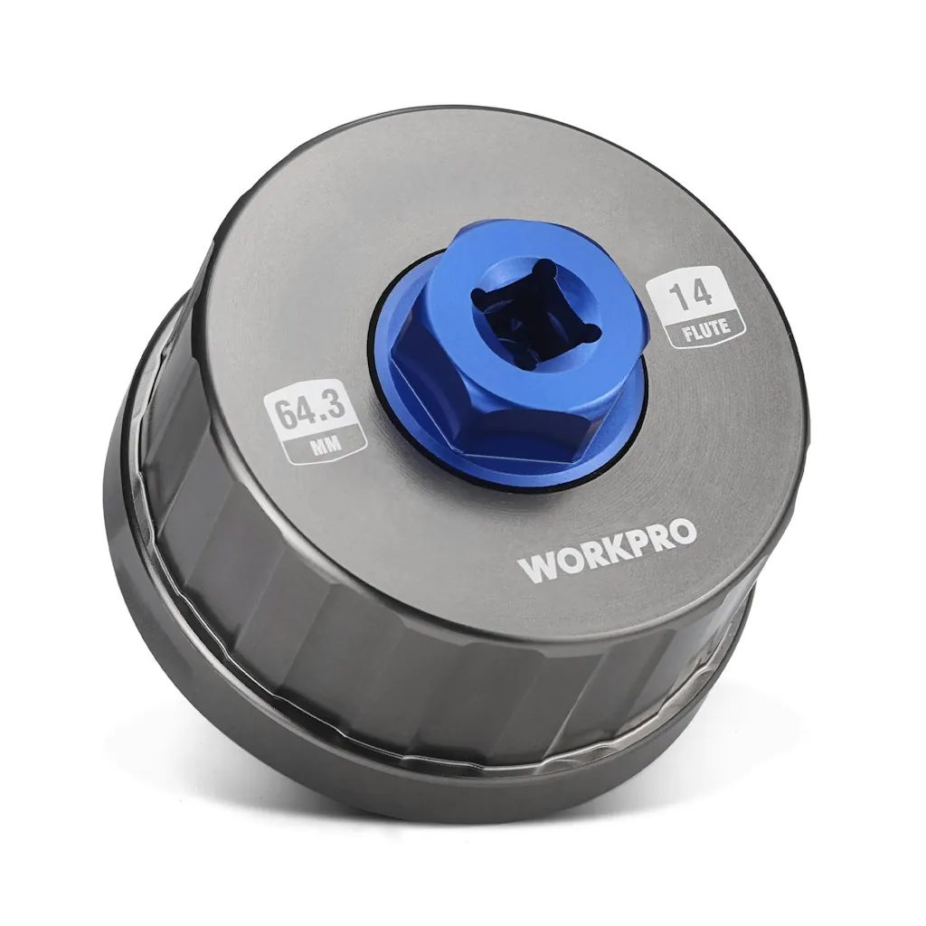 WorkPro 64mm 14-Flute Aluminum Oil Filter Wrench