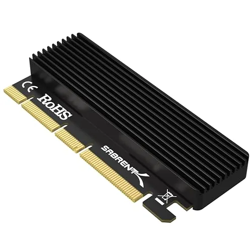 Sabrent NVMe M.2 SSD to PCIe Card w/ Aluminum Heat Sink