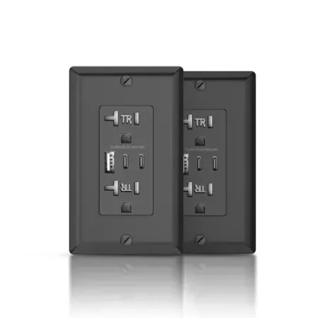 2-Pack Alastech 30W 20A USB Wall Outlet