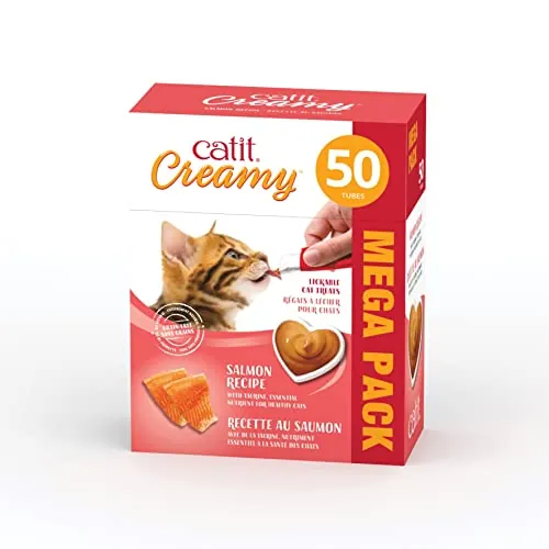 Catit Creamy Lickable Cat Treat Salmon 50-Pack