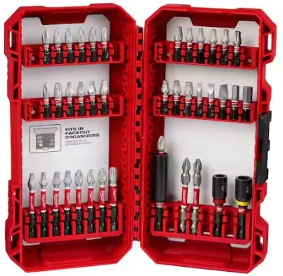 Milwaukee SHOCKWAVE Impact Duty Alloy Steel Screw Driver Drill Bit Set (40-Piece)