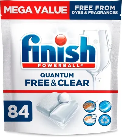 84 Finish Free & Clear Dishwasher Detergent Pods