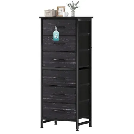 OLIXIS Dresser w/ Six Fabric Drawers