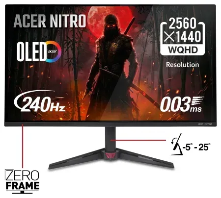 Acer Nitro 27" WQHD QD-OLED 240Hz Gaming Monitor