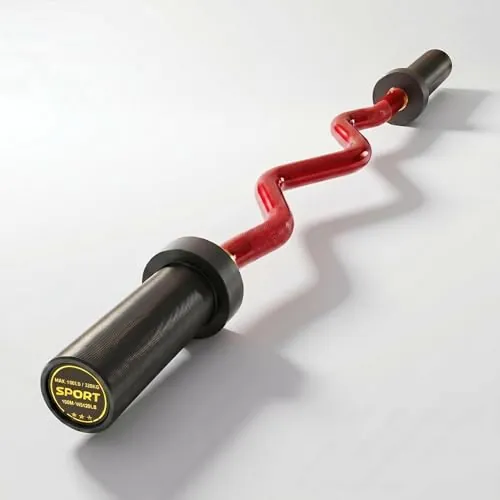 7' 45lb Olympic Barbell w/ Knurled Grip & Hard Chrome Finish