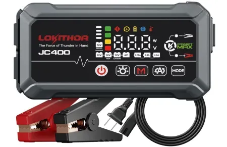 LOKITHOR JC400 9-in-1 Battery Charger and Jump Starter