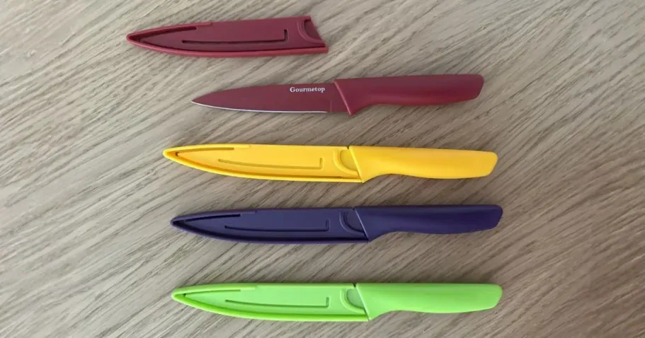 4-Piece Paring Knife Set w/ Covers