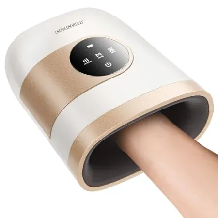 CINCOM Upgraded Hand Massager with Heat and Compression