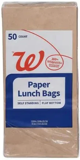 Complete Home Paper Lunch Bags 50 Count