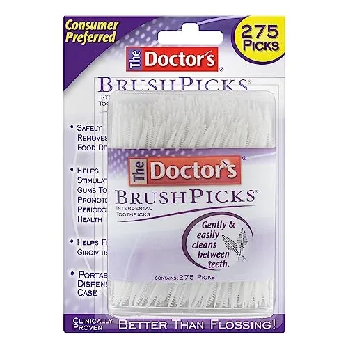 The Doctor's BrushPicks Interdental Brushes & Dental Picks 275 Count