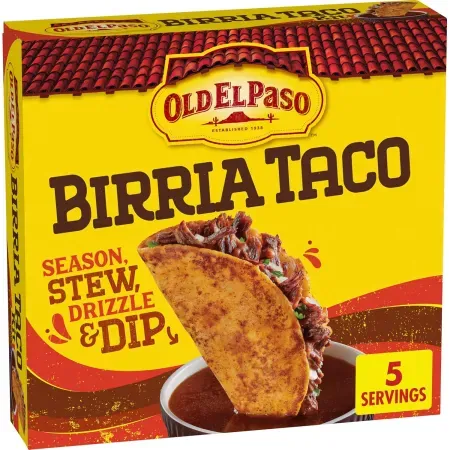 12.1oz Old El Paso Birria Taco Kit with Seasoning, Sauce and Soft Tortillas