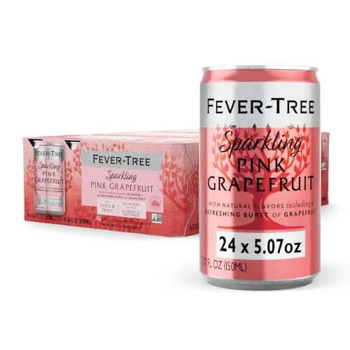 Fever-Tree Sparkling Pink Grapefruit Soda Mixer, 24 Pack