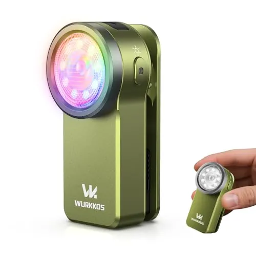 Wurkkos HD03 680 Lumen Rechargeable 95 CRI LED Clip Light (Green)