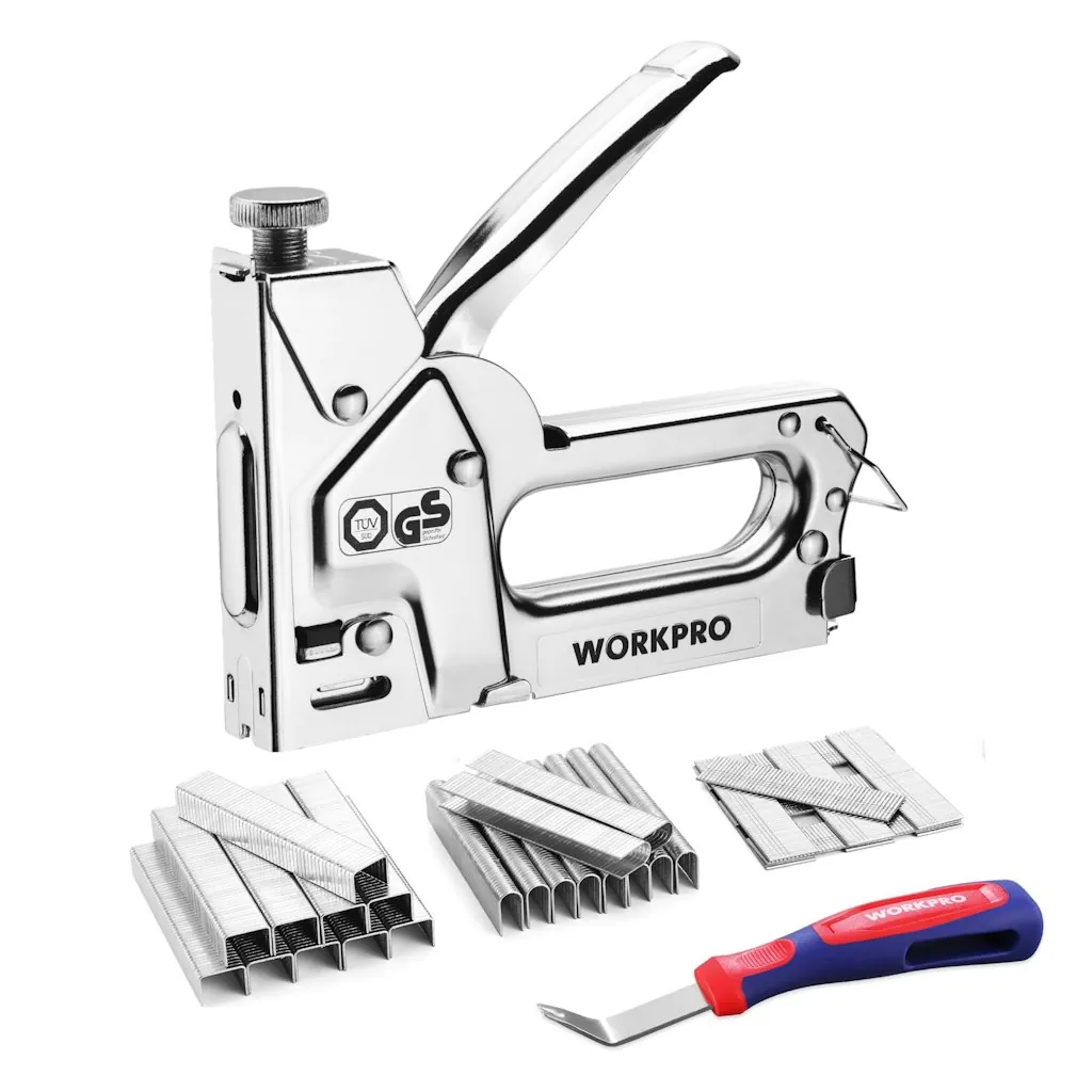 WorkPro 3-in-1 Heavy Duty Staple Gun w/ 3,000 Staples & Remover