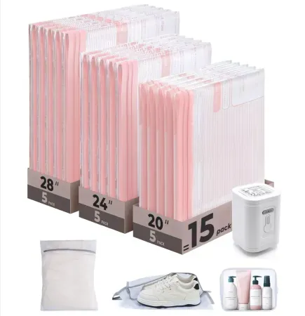 18-Pack BAGSMART Vacuum Storage Bags w/ Rechargeable Pump