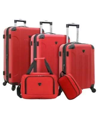 Travelers Club Chicago 5-Piece Hardside Luggage Set