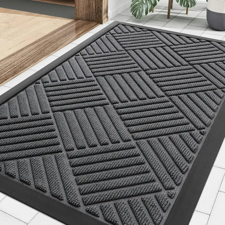 Non-Slip Rubber Front Door Mat