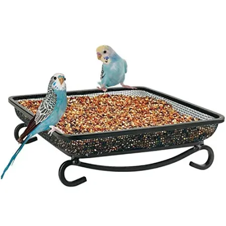 MIXXIDEA 7" x 7" Ground Bird Feeder Tray