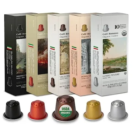 100-Count Café Romano Italian Espresso Pods (Nespresso Original)