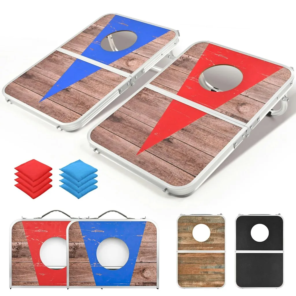 Portable Cornhole Board Set