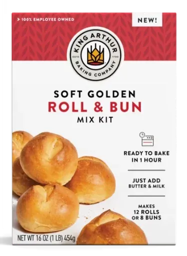 King Arthur Baking Company Soft Golden Roll & Bun Mix, 16oz
