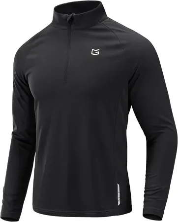 G Gradual Men’s Athletic Long Sleeve Quarter-Zip Pullover Shirt