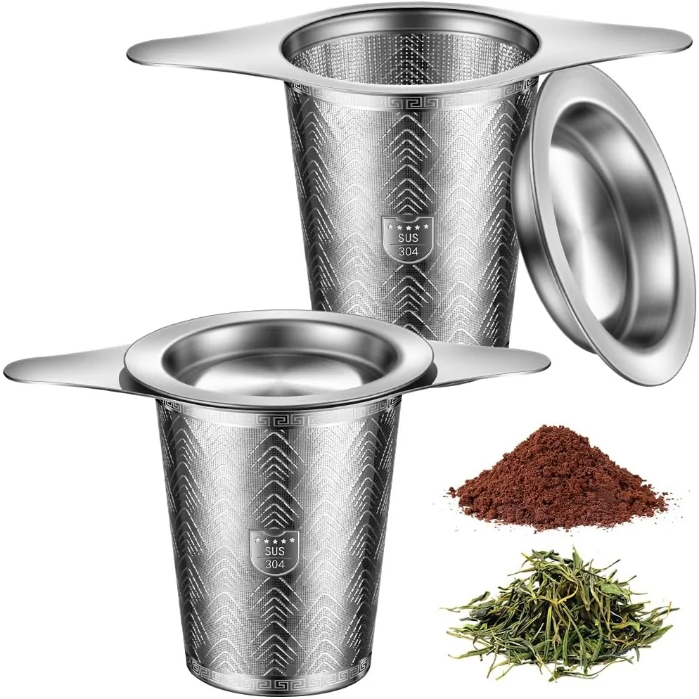 Bomansi Boms Tea Strainers for Loose Tea Infuser 2 Pack