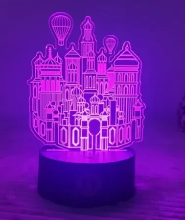 Idea Nuova Wicked 3D Castle Illusion LED Lamp