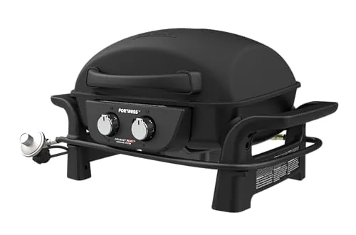 Nexgrill Tabletop 2 Burner Gas Grill & Griddle Combo 2-in-1