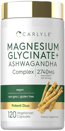 Carlyle Magnesium Glycinate + Ashwagandha For Sleeping