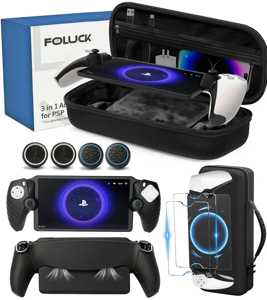 4-in-1 Carrying Case for PlayStation Portal Remote Player