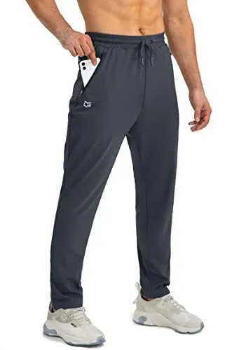 G Gradual Men's Tapered Joggers with Zipper Pockets