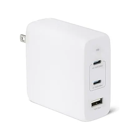 Amazon Basics 120W 3-Port GaN Wall Charger (2x USB-C, 1x USB-A)