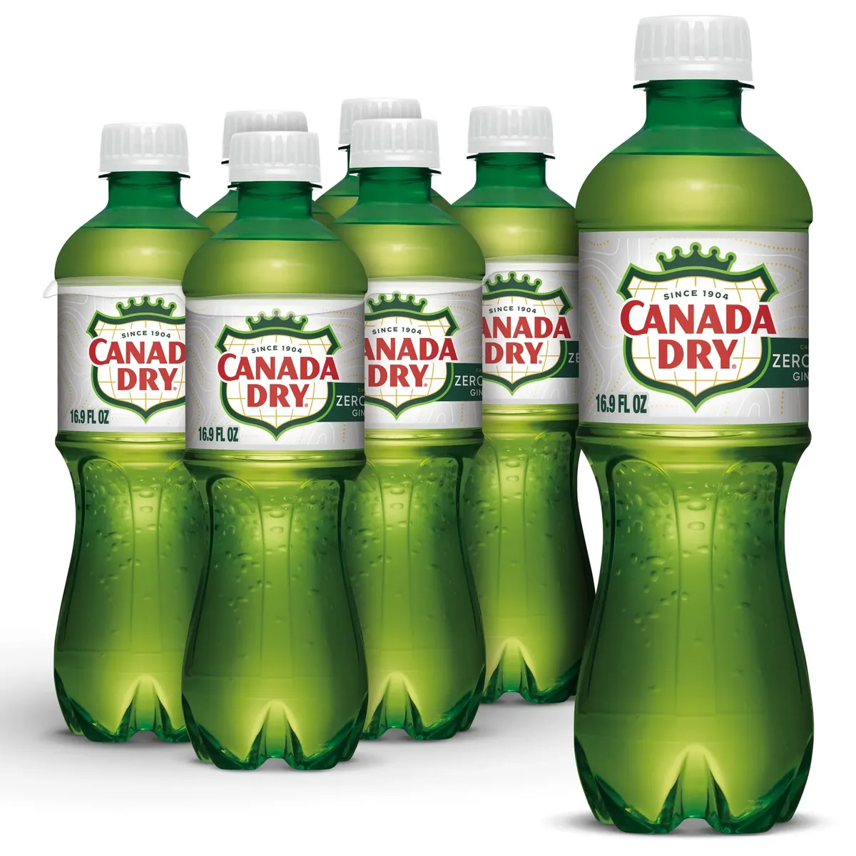 Canada Dry Caffeine Free Zero Sugar Ginger Ale Soda Pop 6-Pack