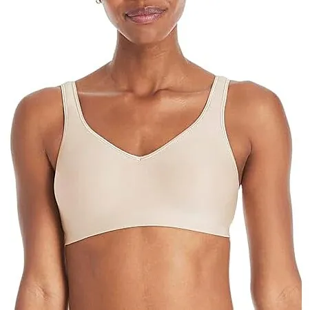 Hanes Smooth Comfort Full-Coverage Wireless Bra (Nude)