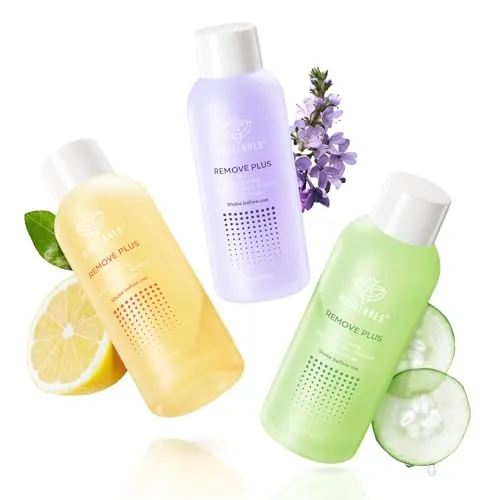 Modelones 3-Piece Nail Polish Remover Gel Set with Jojoba Oil