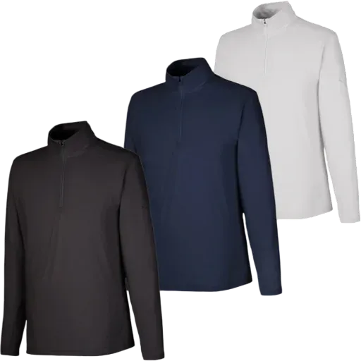 3-Pack Puma Men's Bandon Quarter-Zip Pullovers