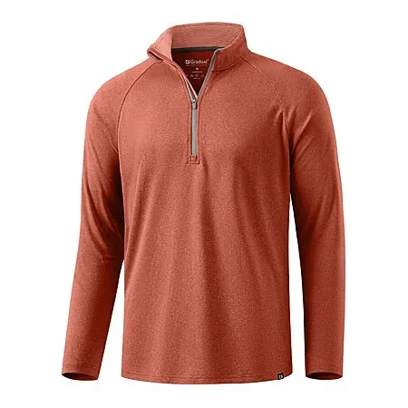 G Gradual Men's Long Sleeve 1/4-Zip Golf Pullover Shirt w/ Moisture-Wicking Fabric