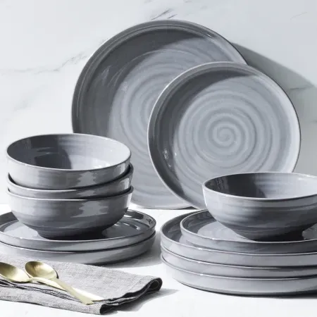 12-Piece Better Homes & Gardens Collins Stoneware Dinnerware Set