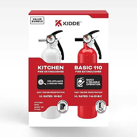 2-Pk Kidde 1-A:10-B:C & 10-B:C Fire Extinguisher